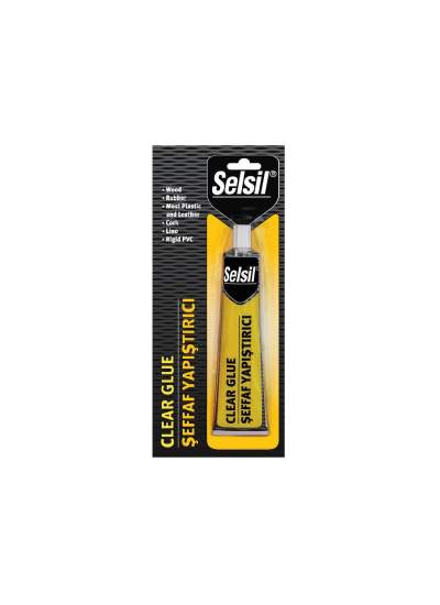 CLZ192 SELSİL CLEAR GLUE 70G ŞEFFAF SÜPER YAPIŞTIRICI KAĞIT - AHŞAP - METAL - DERİ (4172)