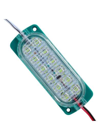 CLZ192 PARLAK YANIP SÖNEN YEŞİL MODÜL LED 2835 24 VOLT 1.2 WATT (4172)