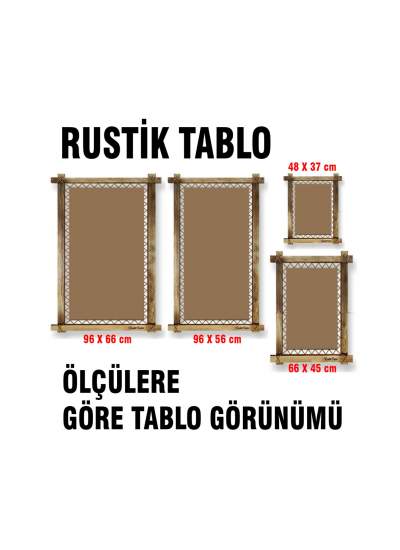 CLZ104 İstanbul  LED IŞIKLI RUSTİK kanvas tablo B  (96 x 66) cm