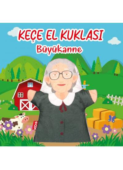 CLZ247  Anneanne Aile Bireyleri Keçe El Kukla