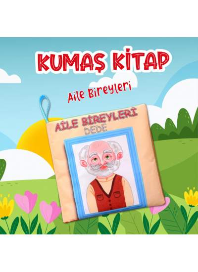 CLZ247  Aile Bireyleri Sessiz Kumaş Kitap