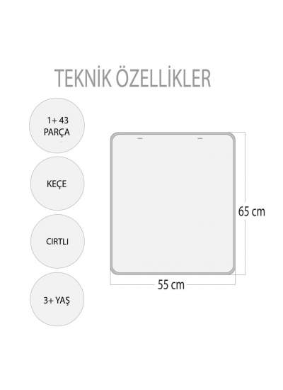 CLZ247 Takvimi Öğreniyorum (2024) Keçe Duvar Panosu , Eğitici Oyuncak