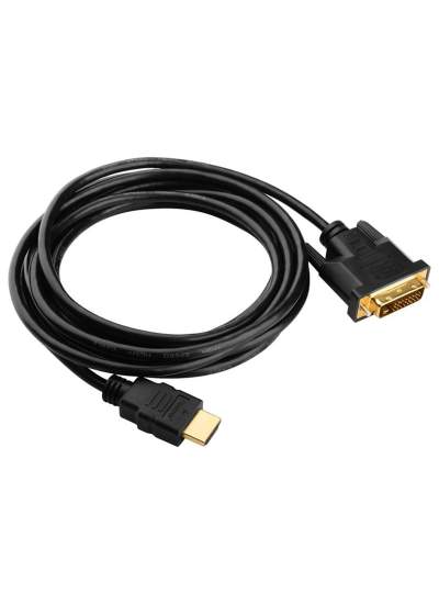 CLZ192 HDMI DVI KABLO 5 METRE DVI 24+1 MALE TO HDMI 19P MALE (4172)