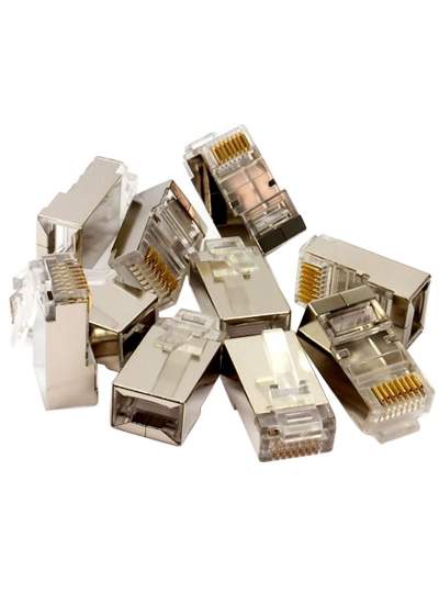 CLZ192 METAL RJ45 CAT6 METAL UÇ 8P/8C SHIELD 100 LÜ PAKET FİYAT (4172)