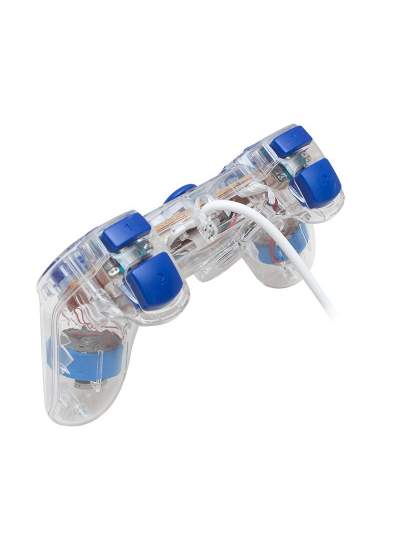 CLZ192 UCOM-704 DOUBLE SHOCK ŞEFFAF JOYPAD OYUN KOLU (4172)