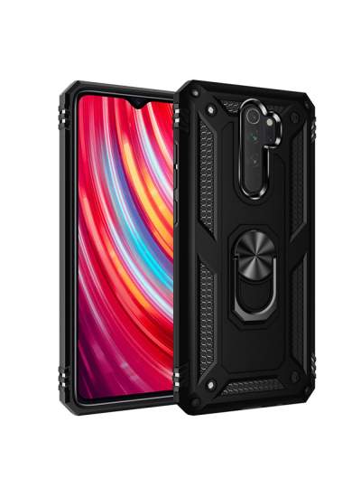 CLZ942 Xiaomi Redmi Note 8 Pro Kılıf Sofya Yüzüklü Silikon Kapak - Ürün Rengi : Lacivert