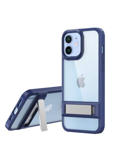 CLZ942 İphone 11 Kılıf Rolet Stand Kapak - Ürün Rengi : Sierra Blue