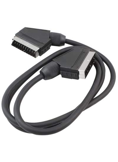 CLZ192 SCART SCART KABLO 3 METRE 7 MM SİYAH POŞETLİ (4172)