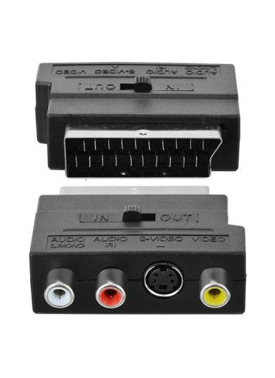 CLZ192 SCART ADAPTÖR SWICHLİ (İN-OUT) ELEKTROMER (4172)