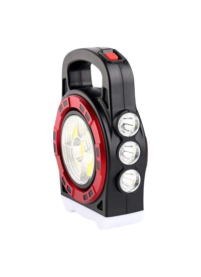 CLZ192 HB-6678C COB LEDLİ 20 WATT 3 KADEMELİ ŞARJ EDİLEBİLİR USB ÇIKIŞLI SOLAR LAMBA (4172)