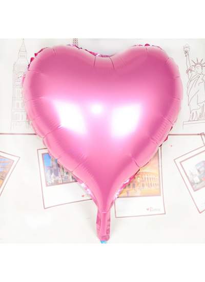 CLZ192 Kalp Uçan Balon Folyo Pembe 80 cm 32 inç (4172)