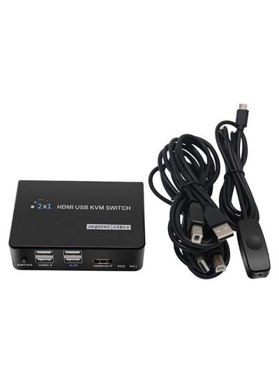 CLZ192 4K HDMI USB KVM SWITCH 2X1 (4172)