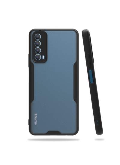 CLZ942 Huawei P Smart 2021 Kılıf Platin Silikon - Ürün Rengi : Siyah