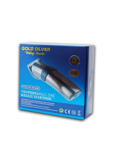 CLZ192 Gold Sılver Gs-609 Stantlı Profesyonel Traş Makinesi