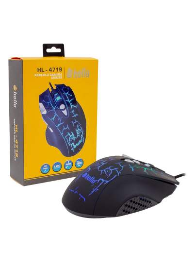 CLZ192 HELLO HL-4719 KABLOLU OYUNCU GAMING MOUSE (4172)