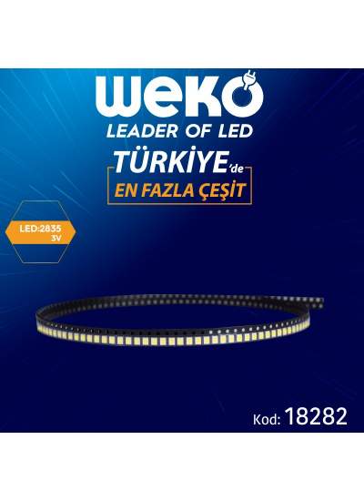 CLZ192 LED TV PANEL LED 2835 3V EKSİ BÜYÜK ARTI KÜÇÜK (4172)