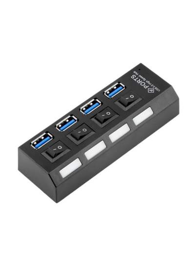 CLZ192 4 PORT ANAHTARLI USB 3.0 30 CM KABLOLU USB HUB ÇOKLAYICI (4172)