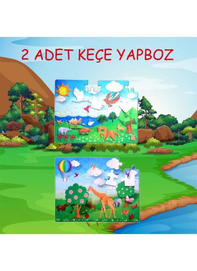 CLZ247  Origami 5+ Keçe Yapboz - 5 Yaş Puzzle