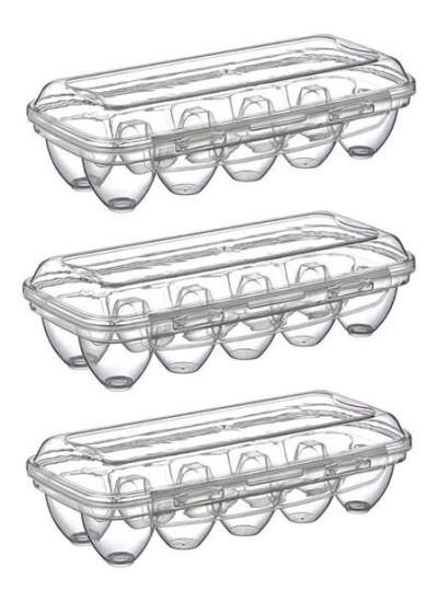 BUFFER® 10 Bölmeli Kilitli Kapaklı Yumurtalık Saklama Kutusu YU110
