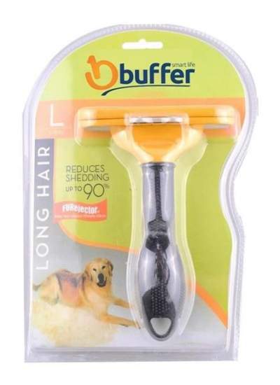 BUFFER® 23 KG Üzeri Uzun Tüylü Köpekler İçin Tüy Toplayıcı Ergonomik Tarak