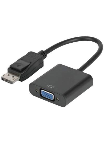 CLZ192 DISPLAY PORT ERKEK TO VGA DİŞİ 10 CM ÇEVİRİCİ KABLO (4172)