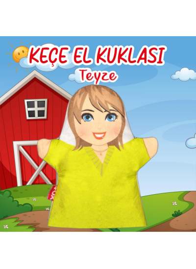 CLZ247  Teyze Aile Bireyleri Keçe El Kukla