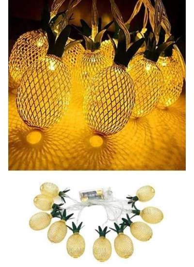 BUFFER® Dekoratif Pilli Pineapple Ananas Pilli Şerit Led Işık (1 Metre)