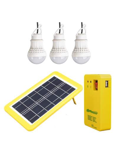 CLZ192 GÜNEŞ PANELLİ 3 LAMBALI POWERBANK ÖZELLİKLİ ÇOK AMAÇLI ŞARJLI SOLAR AYDINLATMA (4172)