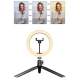 BUFFER® 10inç 26cm Youtube Instagram Tiktok Selfie  Stüdyo Video Fotoğraf Ring Light  Tripod Led Hal