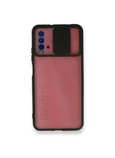 CLZ942 Xiaomi Redmi 9t Kılıf Palm Buzlu Kamera Sürgülü Silikon - Ürün Rengi : Pembe