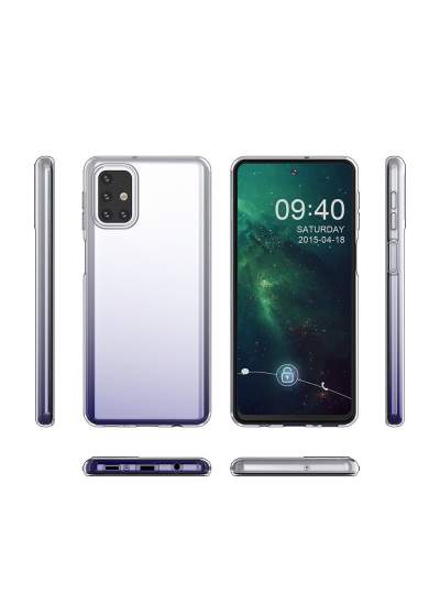 CLZ942 Samsung Galaxy M31s Kılıf Lüx  Silikon - Ürün Rengi : Şeffaf