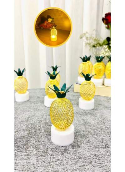 CLZ846 Led Mum Ananas Metal 2 Adet