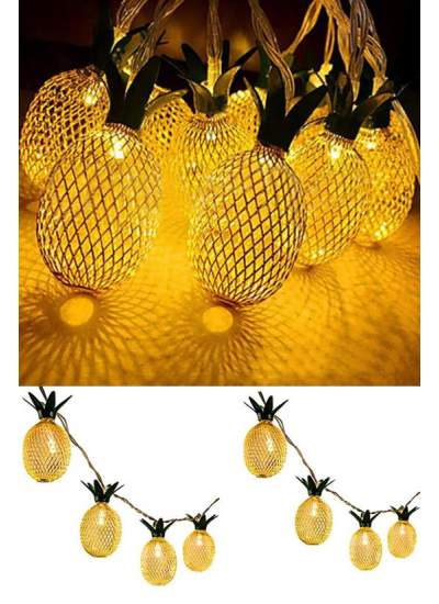 CLZ192 Dekoratif Pilli Pineapple Ananas Pilli Şerit Led Işık (1 Metre) (4172)