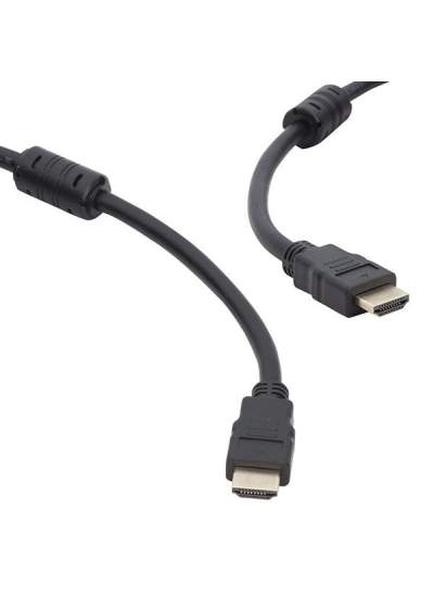 CLZ192 PLASTİK DÜZ SİYAH 10 METRE HDMI KABLO POŞETLİ (4172)