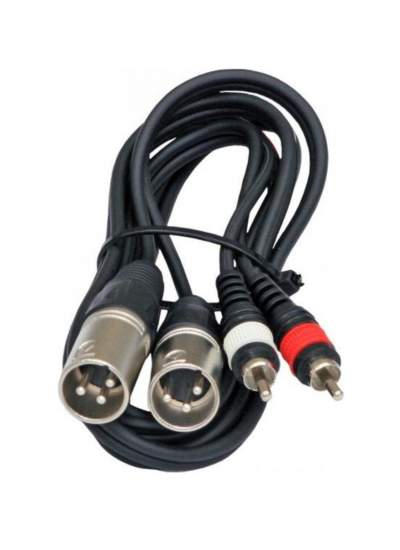 CLZ192 2 XLR DİŞİ 2 RCA ERKEK 3 METRE KABLO (4172)