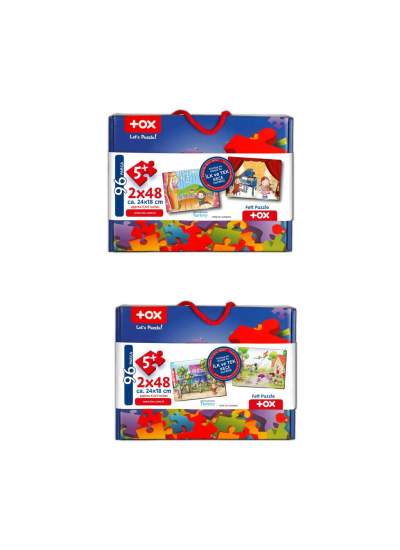 CLZ247 4 Set - 96 Parça  Oyun Parkı ve Sahne 5+ Keçe Yapboz - 5 Yaş Puzzle