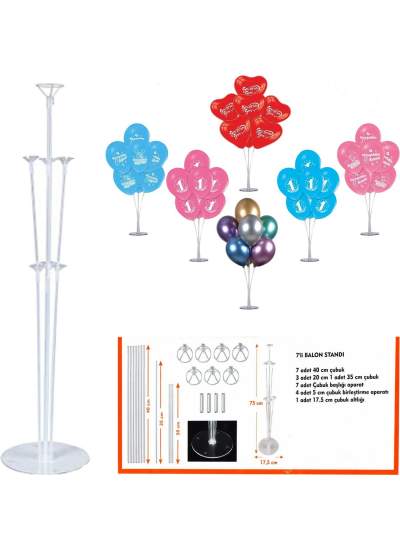 CLZ192 Balon Standı 75 cm (4172)