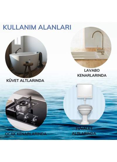 CLZ192 Su Sızdırmaz Banyo Mutfak Lavabo Küvet İzolasyon Şerit Bant (4172)