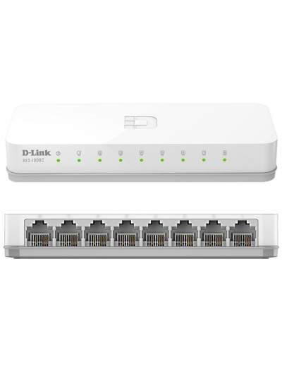 CLZ192 D-LINK DES-1008C 10/100 MBPS 8 PORT ETHERNET SWITCH (4172)