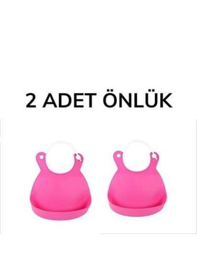 BUFFER® Çocuk Bebek Mama Önlüğü Dökülme Engelleyici Bükülebilir Pembe