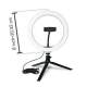 BUFFER® 8inç 20cm Youtube Instagram Tiktok Selfie  Stüdyo Video Fotoğraf Ring Light  Tripod Led Halk