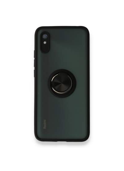 CLZ942 Xiaomi Redmi 9a Kılıf Montreal Yüzüklü Silikon Kapak - Ürün Rengi : Sarı