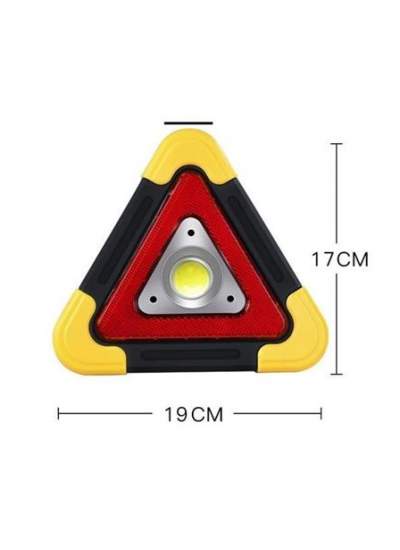 BUFFER® Işıklı İkaz Lambası Şarjlı USB Kablolu Güneş Enerjili Çok Amaçlı Reflektör