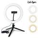 BUFFER® 10inç 26cm Youtube Instagram Tiktok Selfie  Stüdyo Video Fotoğraf Ring Light  Tripod Led Hal