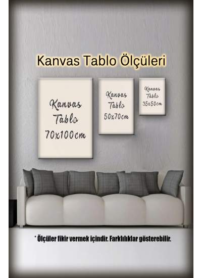 CLZ104 Atatürk Kanvas Tablo  (70 x 50) cm