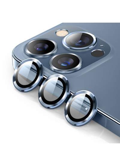 CLZ942 Urr İphone 15 Pro Max Titanium Alloy Kamera Lens Koruyucu - Ürün Rengi : Siyah