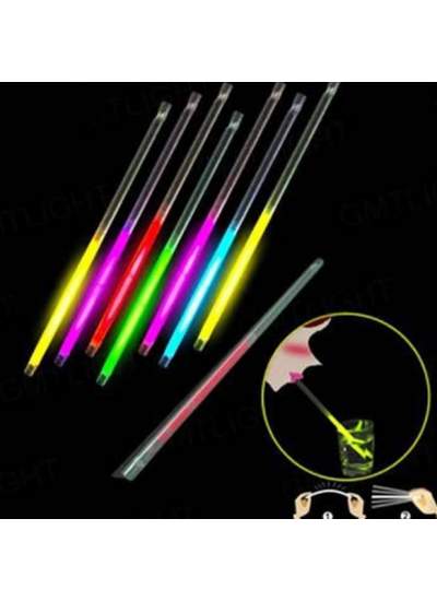 CLZ192 Karanlıkta Parlayan Glow Stick Fosforlu Pipet 3 Renk 3 Adet (4172)