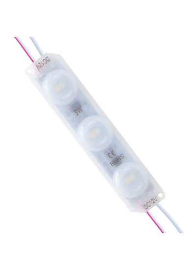 CLZ192 MODÜL LED 12V 3W SOĞUK BEYAZ + GÜN IŞIĞI 2835 93 X 21MM IP65 220-240LM 180 DERECE (4172)