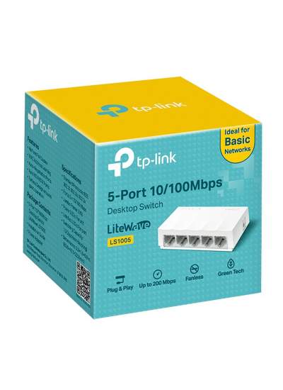 CLZ192 TP-LINK LS1005 5 PORT 10/100 MBPS ETHERNET SWITCH (4172)