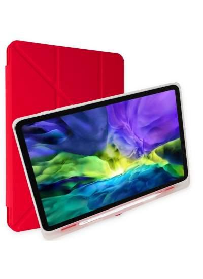 CLZ942 Samsung Galaxy X800 Tab S8 Plus 12.4 Kılıf Kalemlikli Mars Tablet Kılıfı - Ürün Rengi : Lacivert